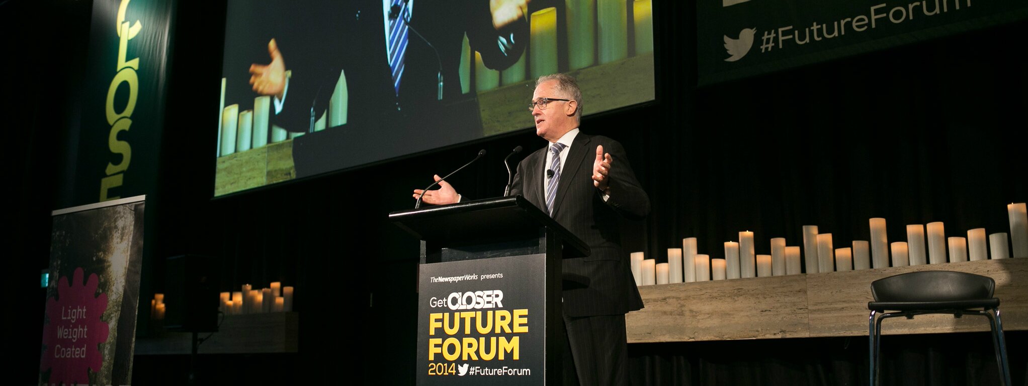 Malcolm Turnbull speaks at Sydney's newspaper Future Forum